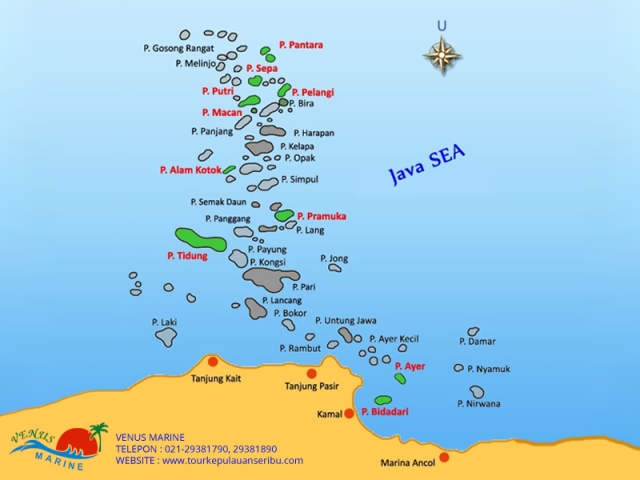 Peta Pulau Seribu